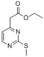 Molecular Structure of 582309-12-4 (Ethyl2-methylthio-4-pyrimidin-acetate)